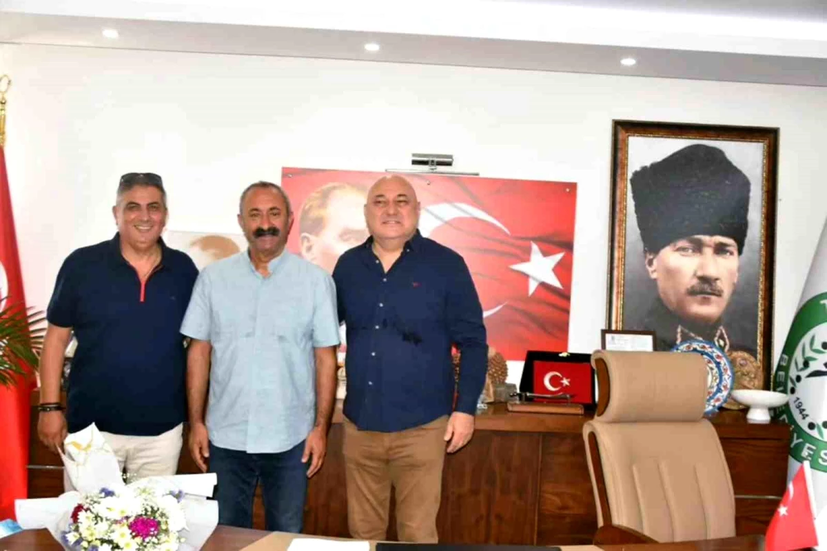 Tunceli eski Belediye Başkanı Fatih Mehmet Maçoğlu Yatağan Belediye Başkanı Mesut Günay’ı ziyaret etti